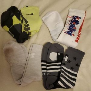 Mens nike and under armour socks